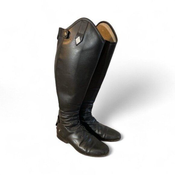 V2- F.lli Fabbri Women’s Size 7 (38) Black Equestrian Riding Boots - Picture 2 of 5